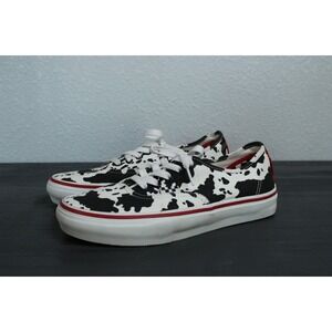NEW Vans Custom Cow Print Canvas Cow Print‎ & Chick-Fil-A Skate Shoe 7.5M 9W